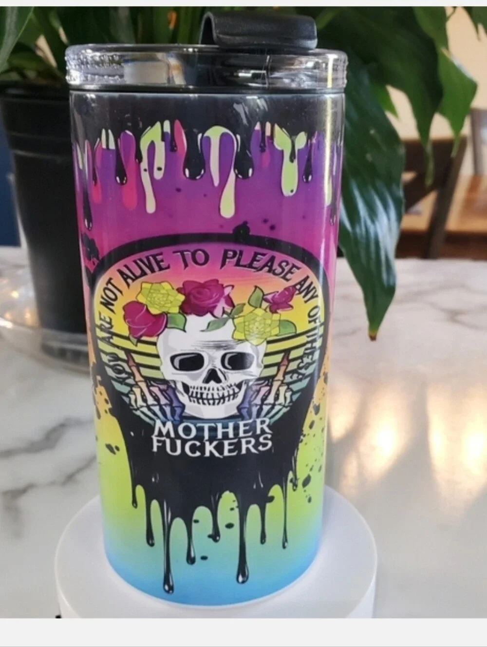 You Are Not Alive to Please Any of These 4 in 1 Can Cooler 14oz Tumbler 🎉Sale